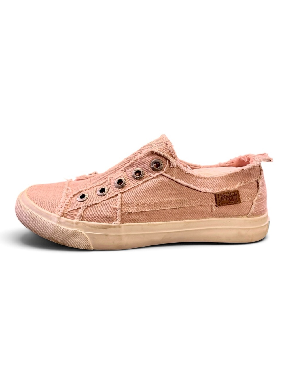 Blowfish Malibu Women’s Blush Pink Distressed Slip On Sneakers